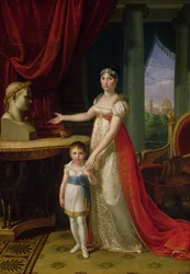 Elisa Bonaparte Grand Duchess of Tuscany and her Daughter Napoleone-Elisa